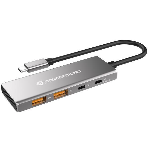 HUB USB 3.2 Gen 2 4-PORTE, 10 Gbps, …